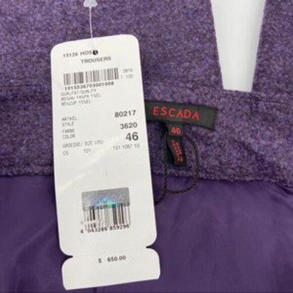 Escada trousers pants size X/L (euro 46) NWT! - Picture 5 of 8